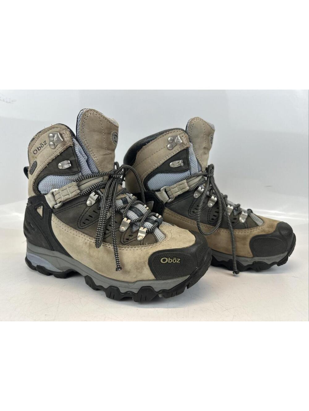 Oboz Bridger Mid Dry Women’s Hiking Boots US 7 Tan Blue GF50202.031512